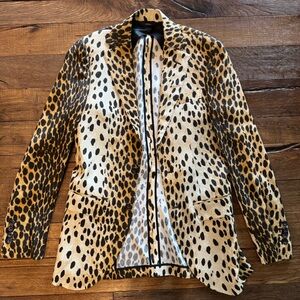 R13 Leopard Print Blazer